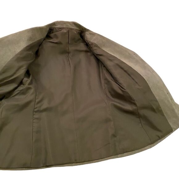 EUC Vintage Khaki Ultra Suede Blazer - Picture 4 of 14